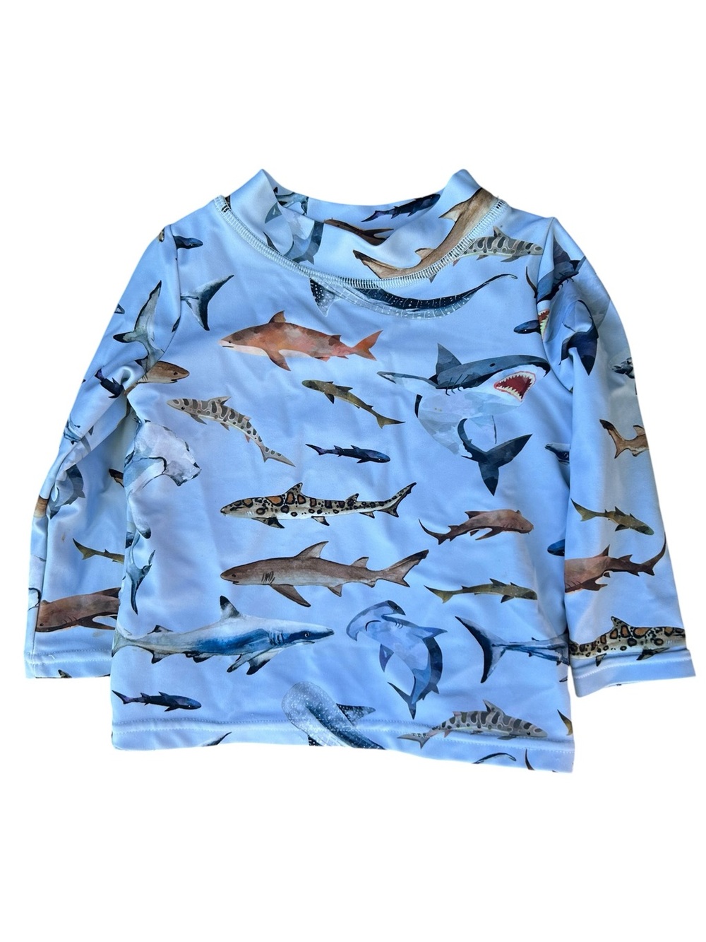 Posh Peanut Rash Guard Ocean Animals Baby Swim Top 12-18 Months